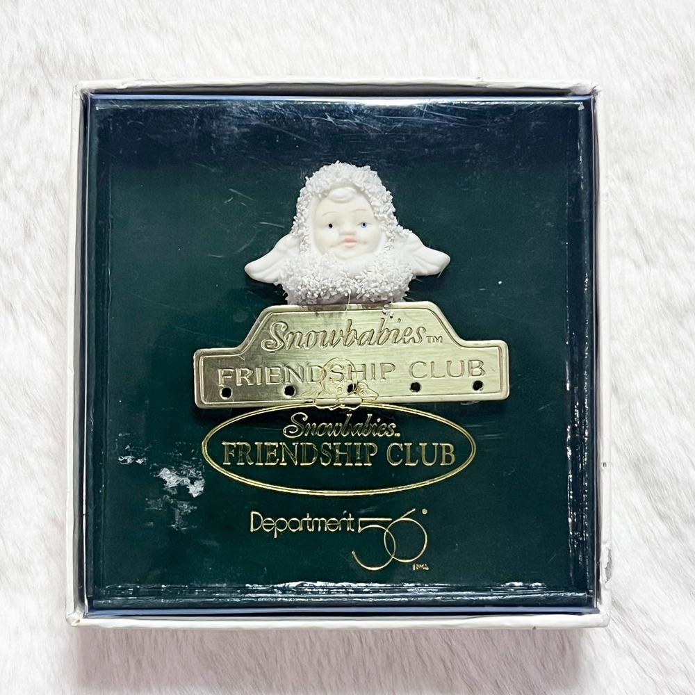 🔮‎ 5/$25 Vintage Department 56 Snowbabies Friendship Club Pin